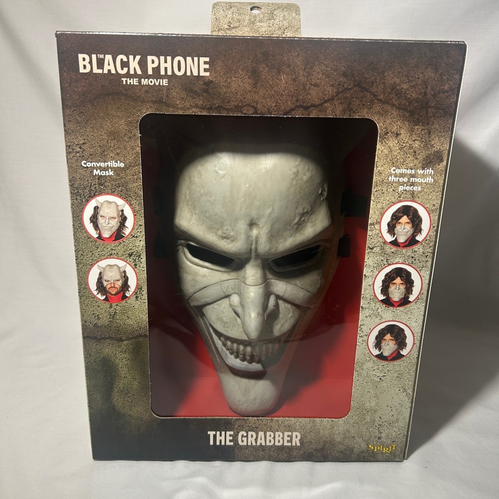 The Black Phone The Grabber Mask Spirit Halloween Movie Replica Convertible Set
